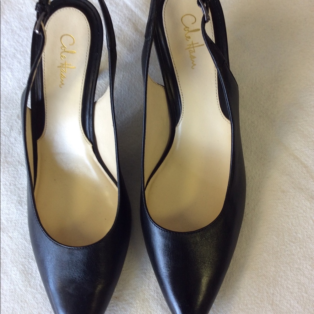 Cole Haan Black sling back size 8B.